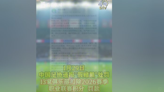 中国足协三批禁足名单曝光：201人受罚，133人终身禁足