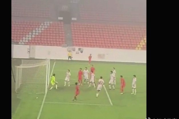 程晟涵头球破门，U17国足1-0力克毕包